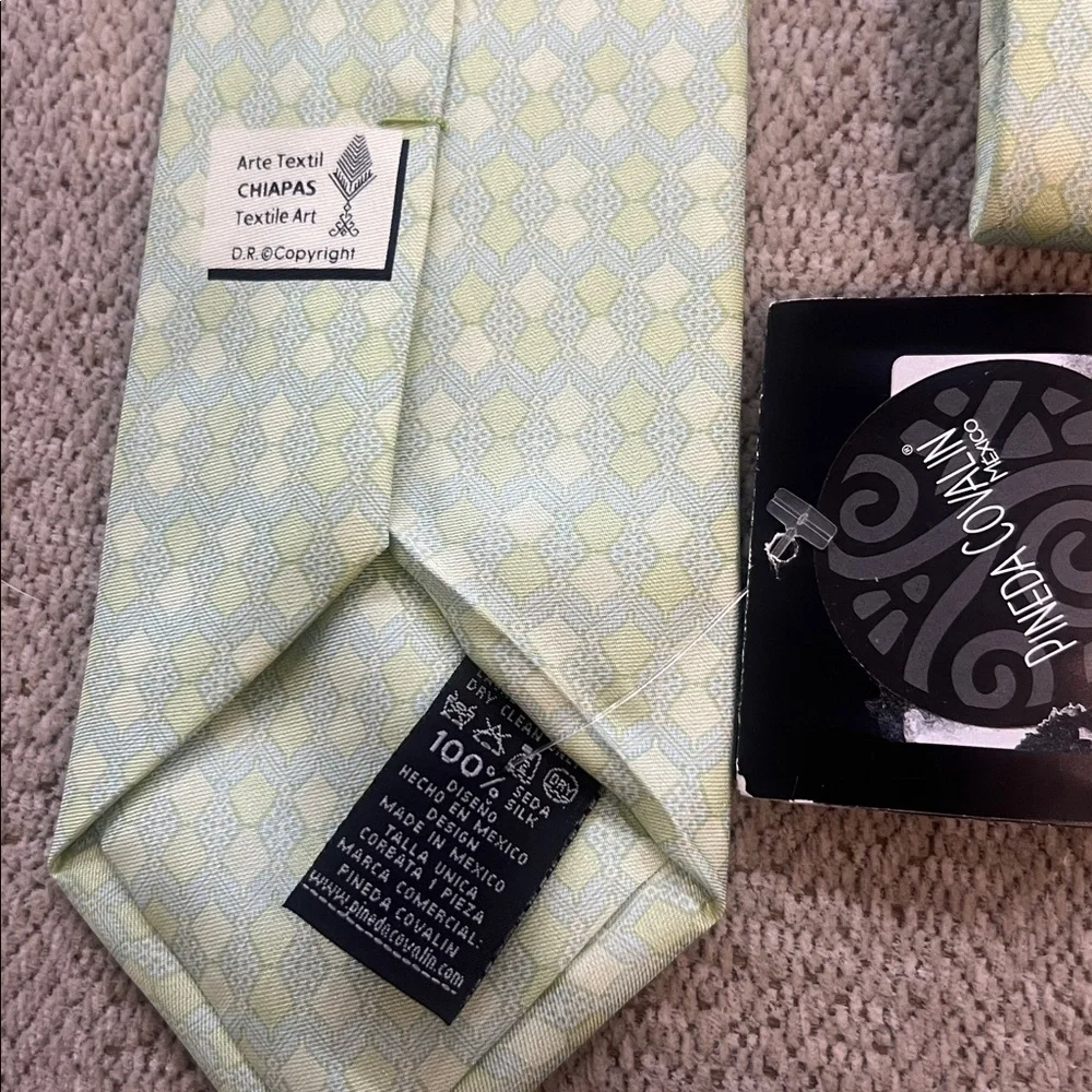 Pineda Covalin Pastel Green Patterned Tie
